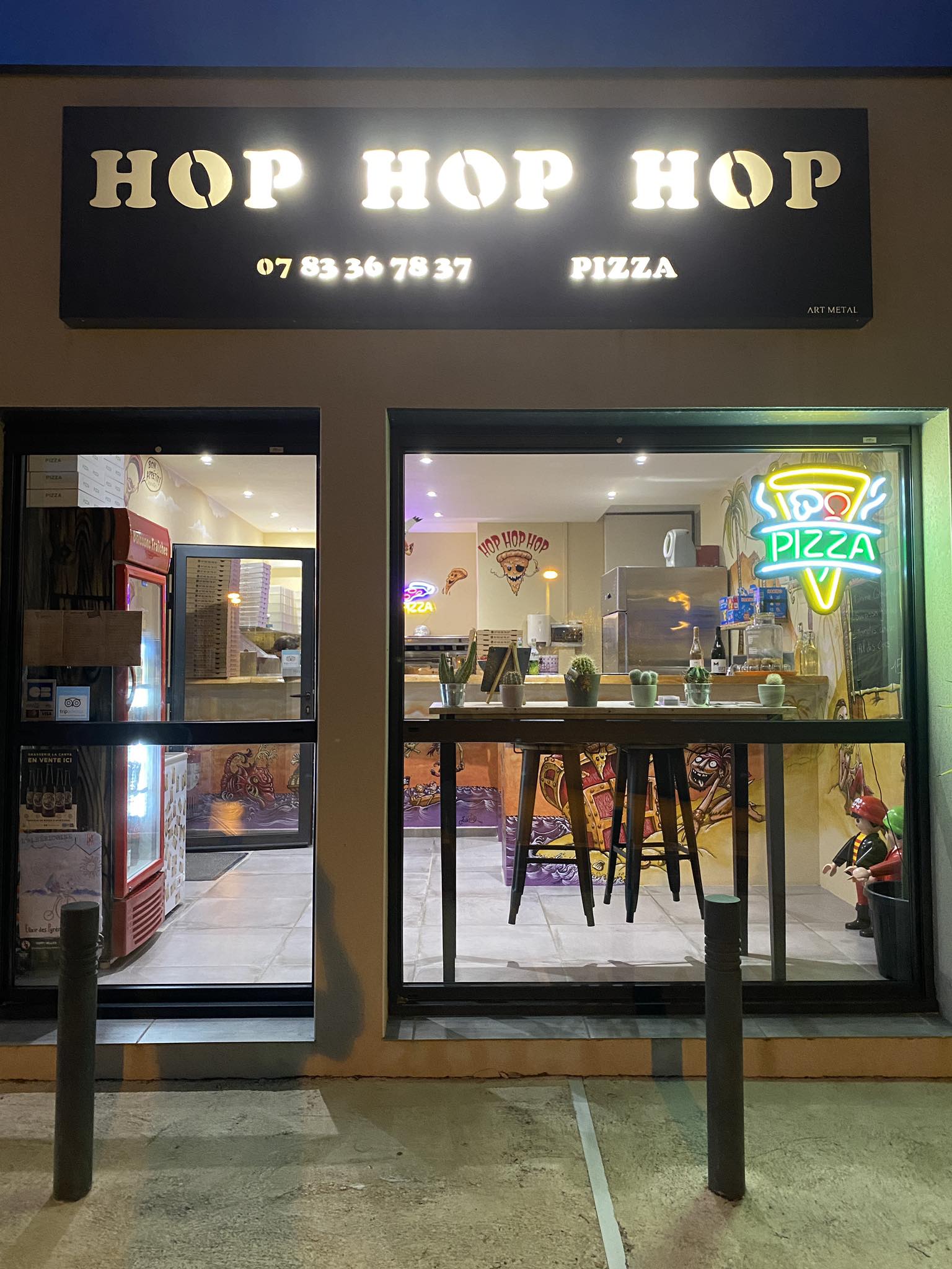 Notre restaurant Hop Hop Hop Pizza - Ambiance et décoration